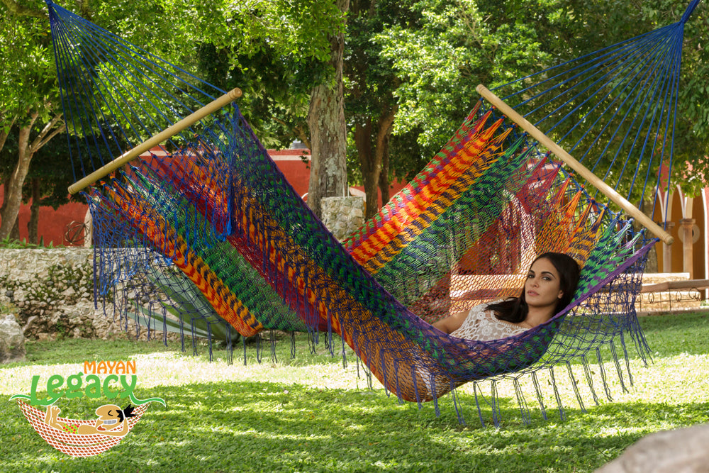 Resort Mexican Hammock with Fringe in Mexicana - Oz Things