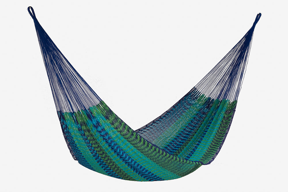 Outdoor Cotton Mexican Hammock  in Caribe Colour - Oz Things
