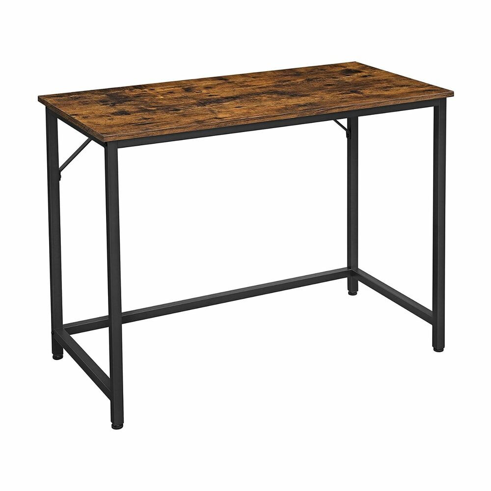 VASAGLE Computer Desk Rustic Brown and Black LWD41X - Oz Things