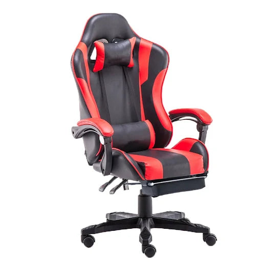 Gaming Chair Office Computer Seating Racing PU Executive Racer Recliner Large Black & Red
